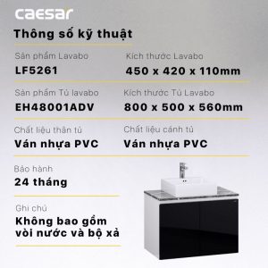 Tủ lavabo CAESAR LF5261 EH48001ADV 3 Tu lavabo CAESAR LF5261 EH48001ADV 9