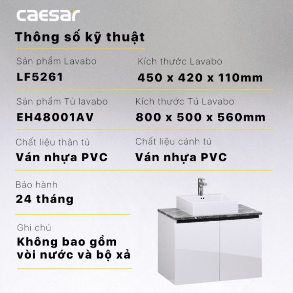 Tu lavabo CAESAR LF5261 EH48001AV 9