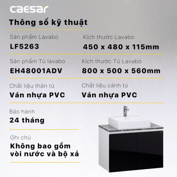 Tu lavabo CAESAR LF5263 EH48001ADV 9