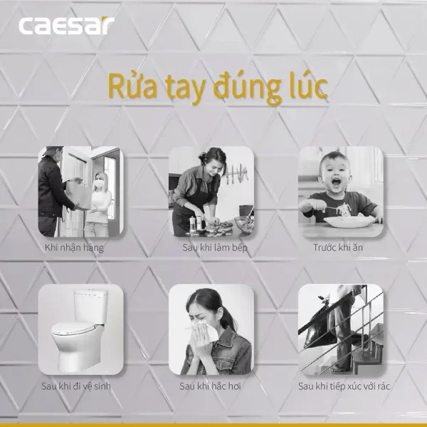 Voi lavabo CAESAR B111C nuoc lanh 2