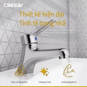 Vòi lavabo CAESAR B111C nước lạnh 7 Voi lavabo CAESAR B111C nuoc lanh 4