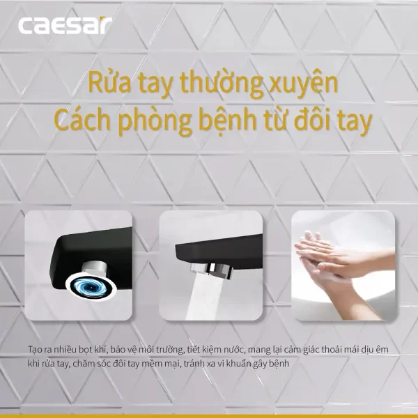 Voi lavabo CAESAR B390CBU nong lanh 3