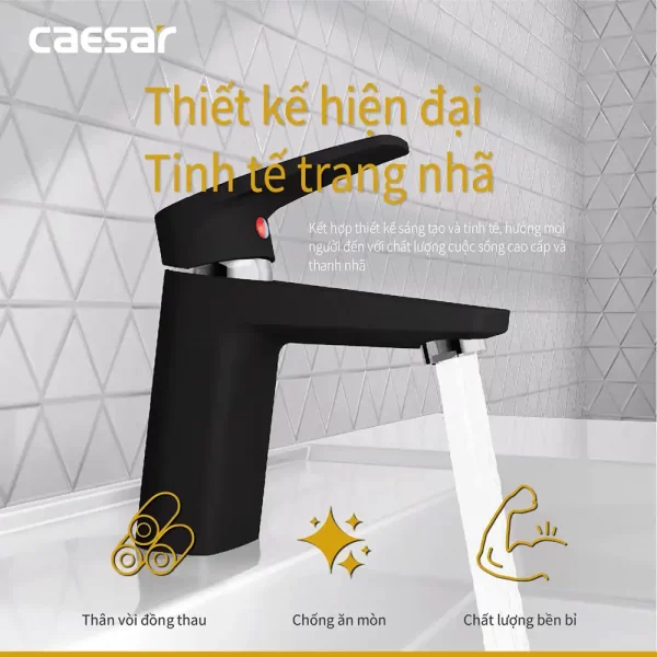 Voi lavabo CAESAR B390CBU nong lanh 4