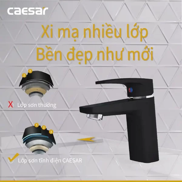 Voi lavabo CAESAR B390CBU nong lanh 5