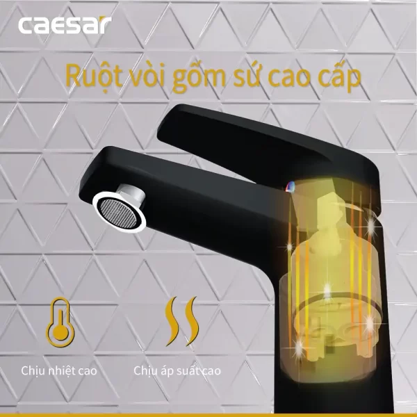 Voi lavabo CAESAR B390CBU nong lanh 7