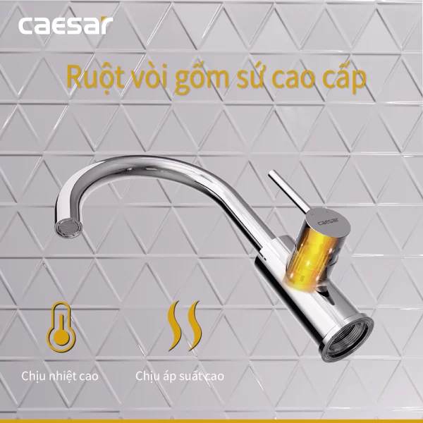 Voi lavabo CAESAR B530CU co cao nong lanh 7