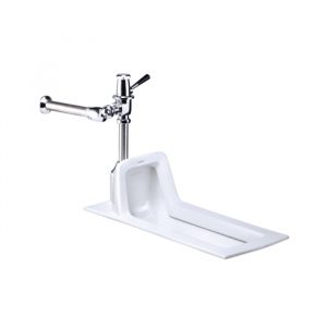 Bồn cầu xổm CAESAR C1250B BF446 bộ xả nhấn