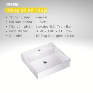 Chậu lavabo đặt bàn CAESAR LF5263 7 chau lavabo dat ban CAESAR LF5263 11